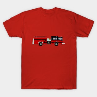 Red with Black Fire Engine T-Shirt